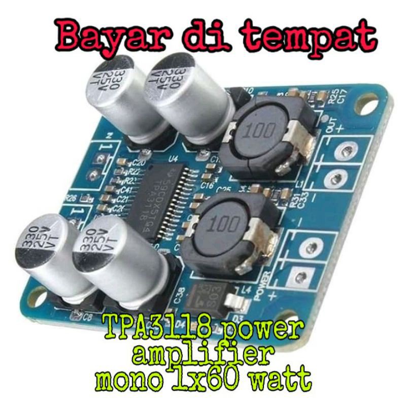 kit Amplifier class D tpa 3118 60x1
