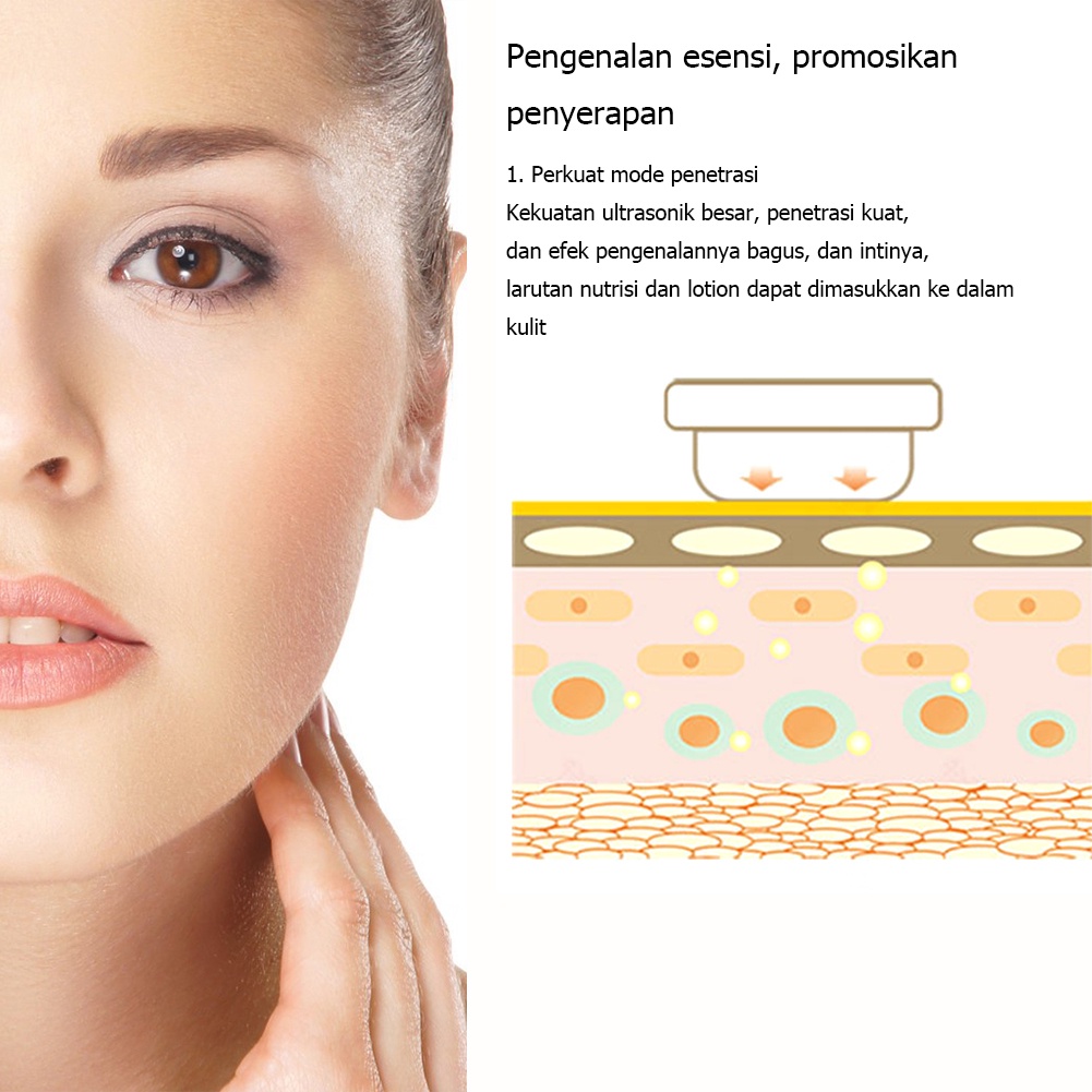 Facial Detox Ultrasonic Impor dan Ekspor Kecantikan Instrumen Profesional Mengangkat Penghapusan Tempat Kutil 22W Alat Perawatan 2 in 1/3 in 1 Mata Penghilang Tahi Lalat Kutil Tempat Tato