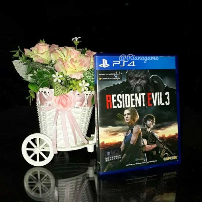 BD Kaset PS4 Resident Evil 3 Remake RE 3 Remake Biohazard 3 Game PS 4 Bekas Second Mulus