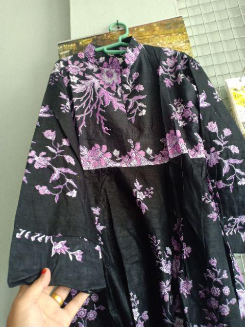 Wou Batik Couple Naifa Maura Couple - Sania Ruffle Batik Couple Ori Ndoro Jowi Dnt Garansi - Kg023