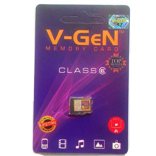 Memori Card Micro SD VGEN 16GB Class 6 | MMC V-GEN 16 GB