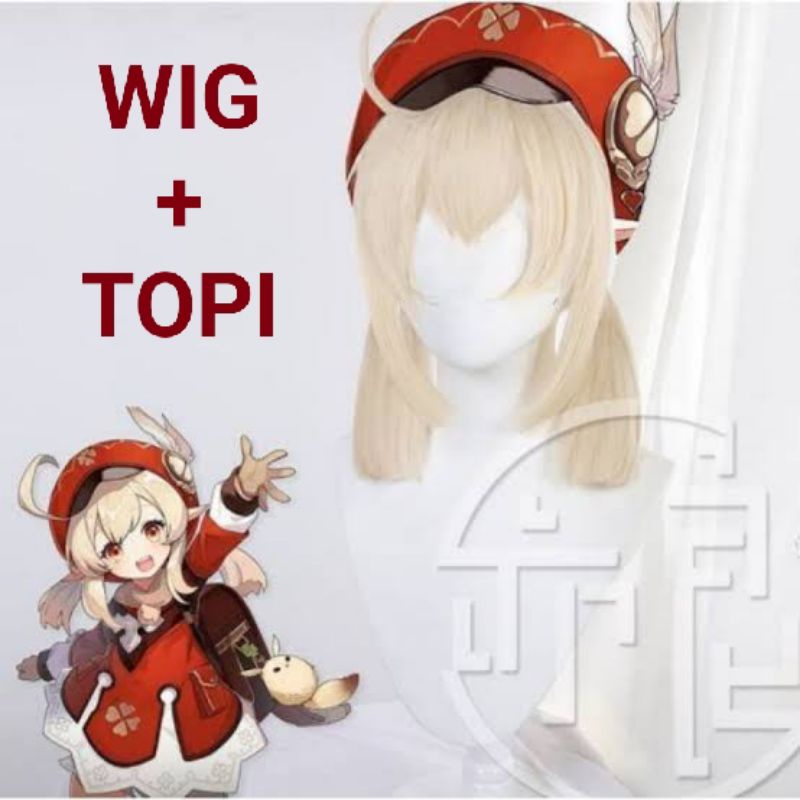 Wig dan Topi Klee Genshin Impact PO COSPLAY