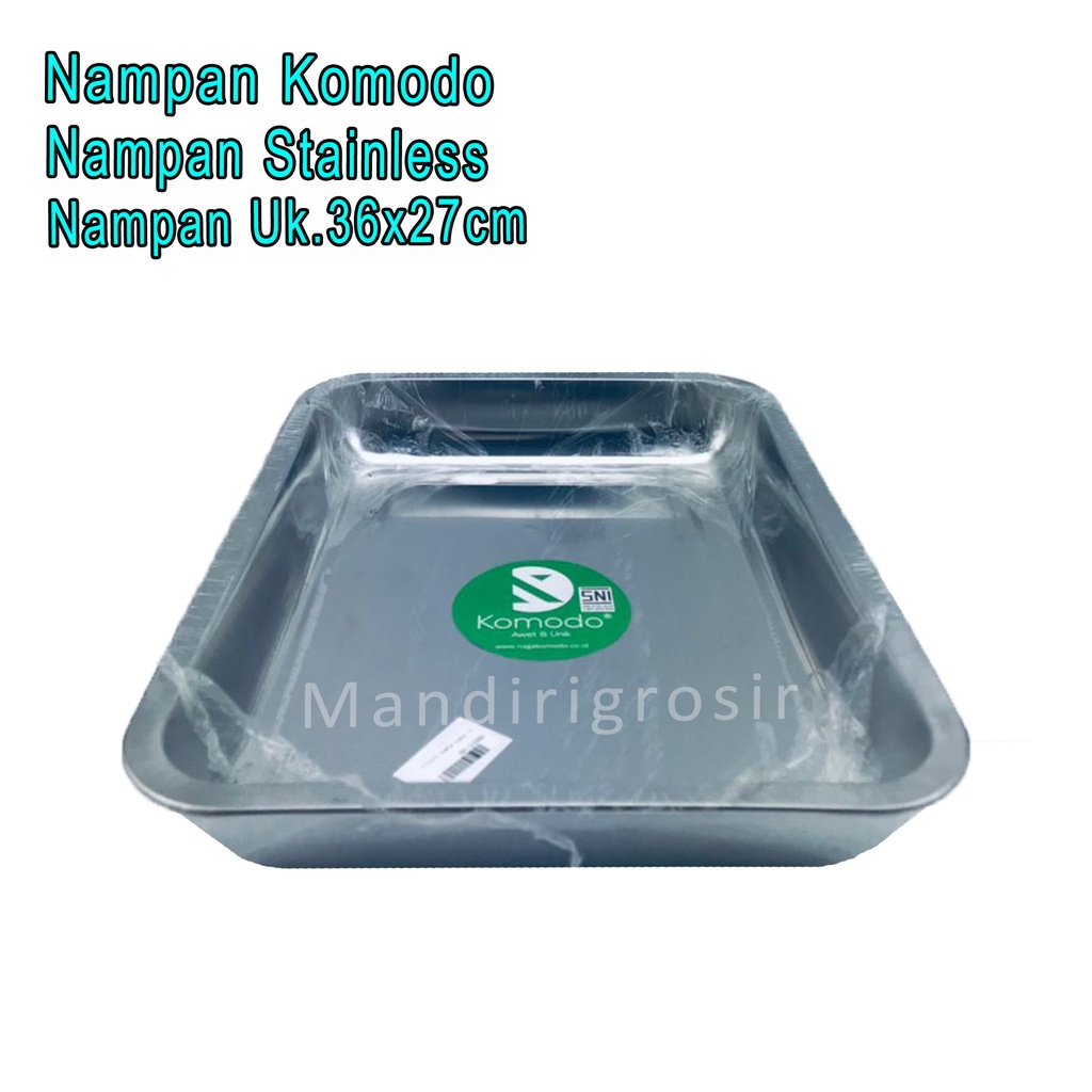 Nampan Stainless *Nampan Komodo * Nampan Serbaguna * Uk.36x27cm