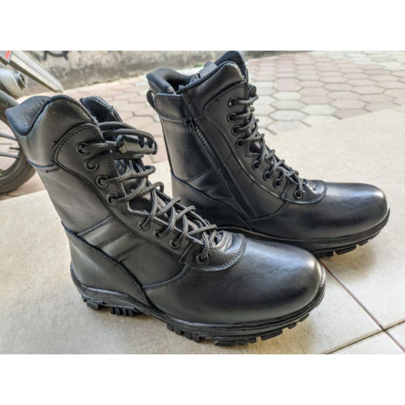 Sepatu PDL Model Jatah TNI Kulit Sapi Asli