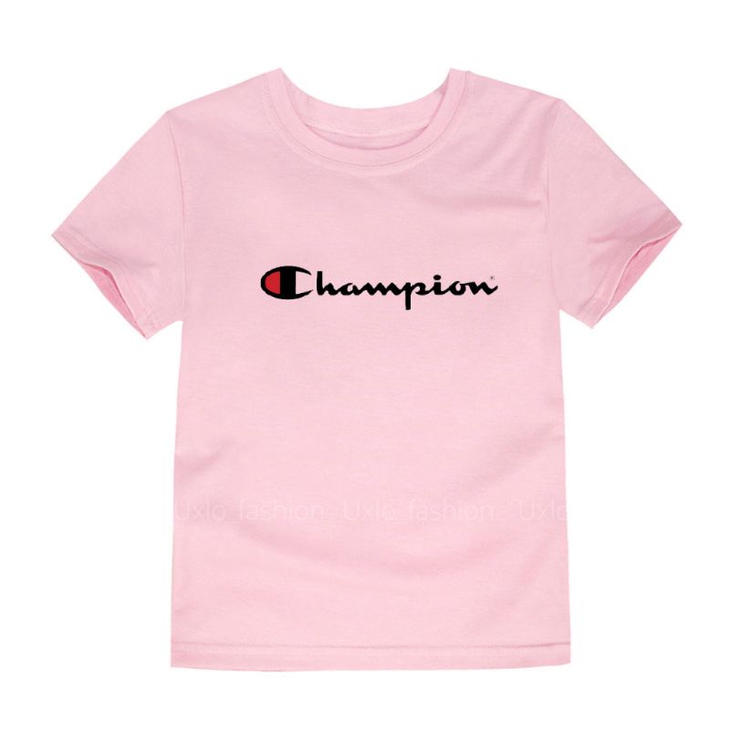 KAOS ANAK LAKI LAKI DAN PEREMPUAN UMUR 2 SAMPAI 9 TAHUN KAOS ANAK CHAMPPION MURAH SABLON DIGITAL UXLO FASHION