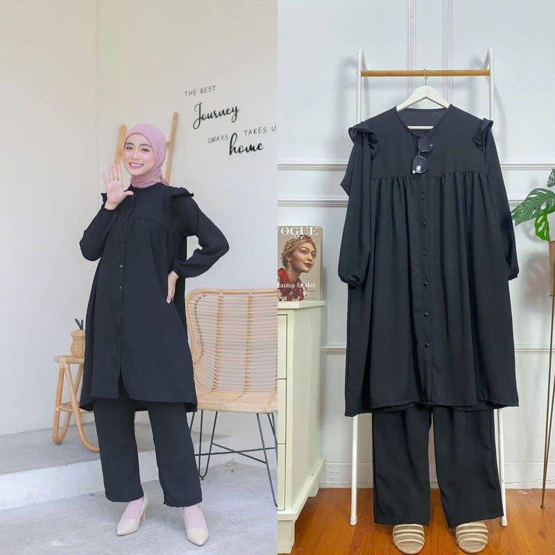 Set Tunik Crinkle