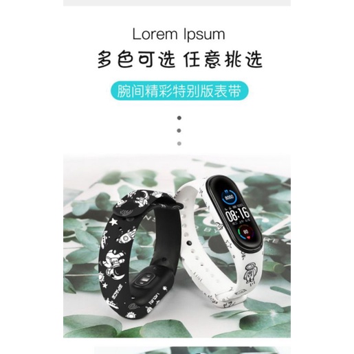 Strap Xiaom Mi Band 3/4/5/6/7 Xiaomi Mi Band 6 Mi Band 5 Mi Band 4 Tali Pengganti Mi Band 7Bahan Silicone