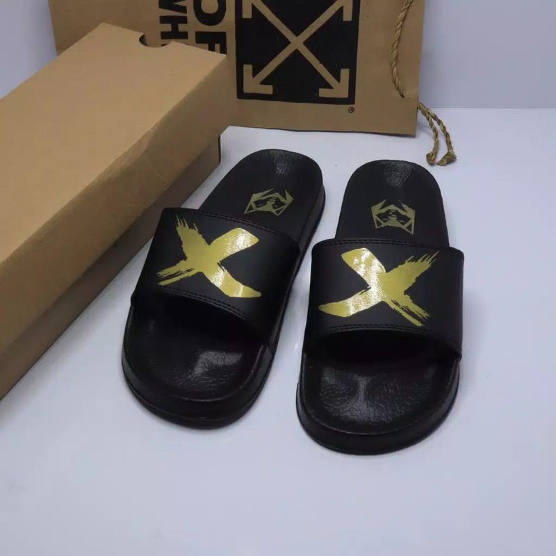 Sandal Pria Slide MAXSLIDE GEN X Sandal Selop Unisex Murah-X GOLD