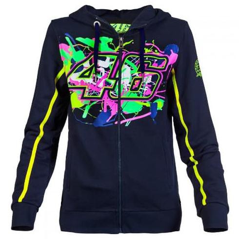 Produk Terbaru Jaket Vr46 Fleece Women Painted - Valentino Rossi Original