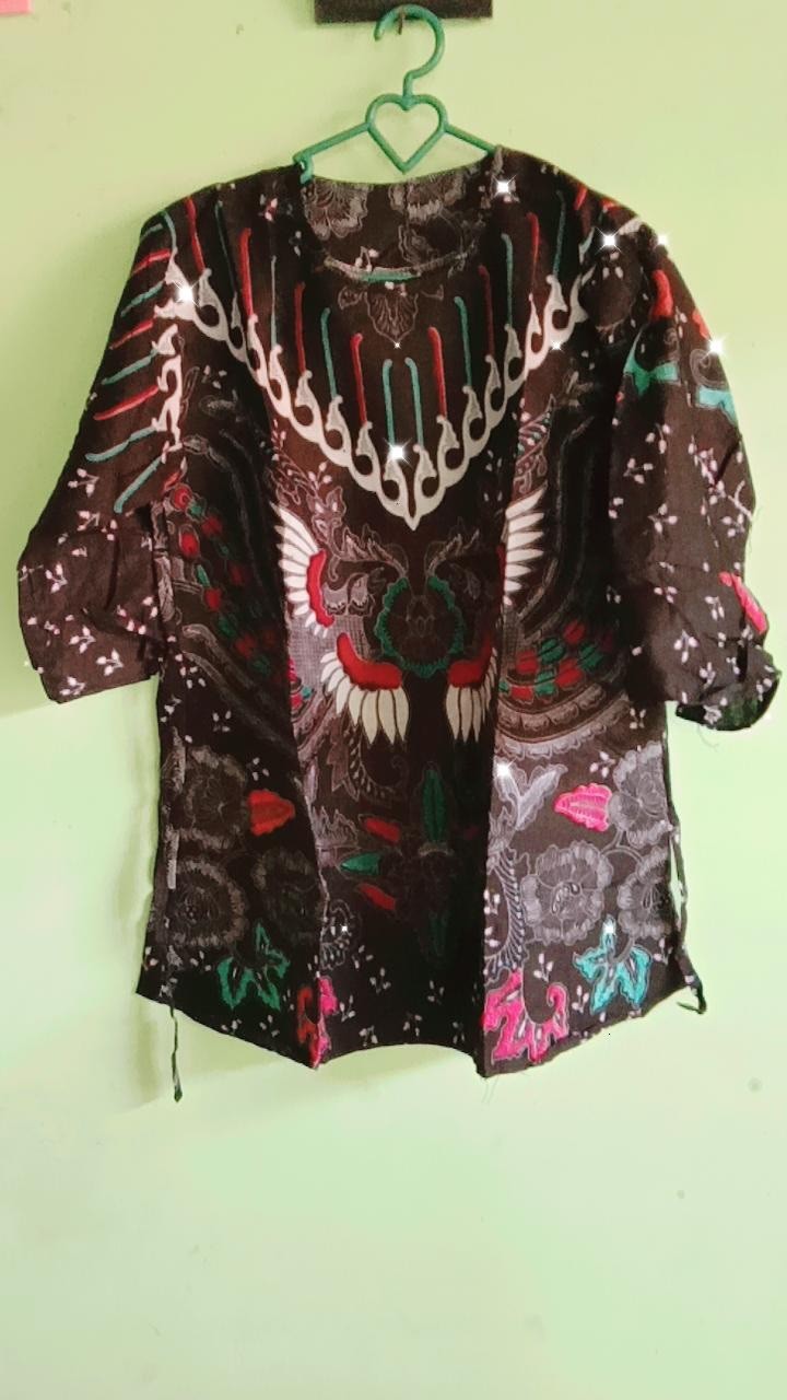 Batik Couple Keluarga Sania Ruffle Ori Ndoro Jowi Dnt Sogan Sekar Ulir - Kupu Putih Abu