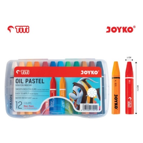 

Oil Pastel Krayon Minyak Joyko TiTi OP-12S / Crayon 12 Warna