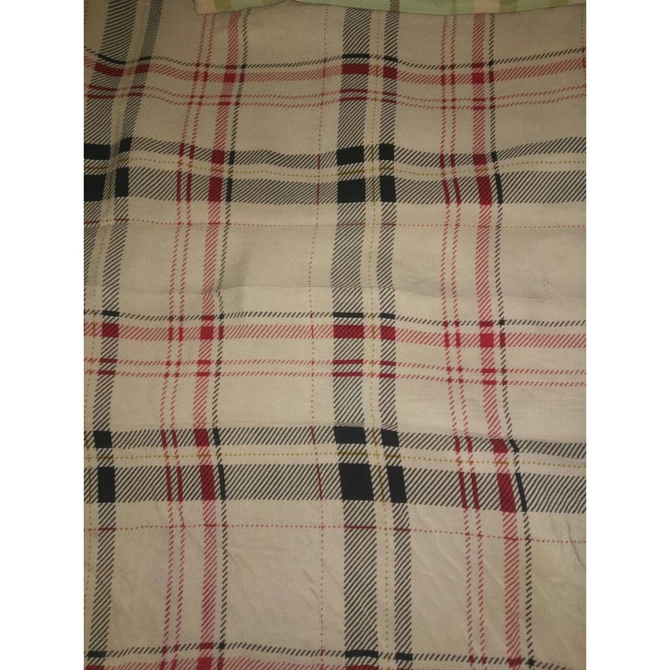 Kain bahan wolfis motif kotak // Woolpeach A Grade // Premium Quality Harga per 0.5 meter