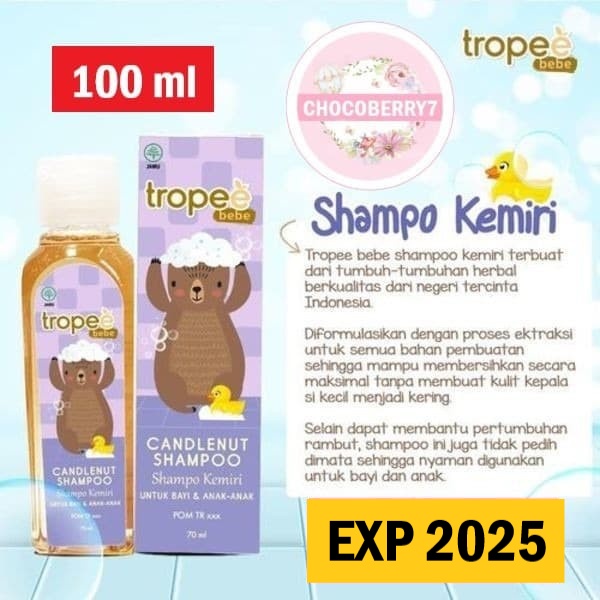 Tropee Bebe Sampo Kemiri Bayi Trope Candlenut Shampoo 100 ml 100ml