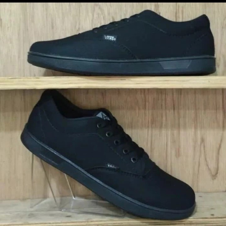 SEPATU VANS OLD SCHOOL SEPATU SNEAKERS PRIA WANITA SEPATU HITAM - 42