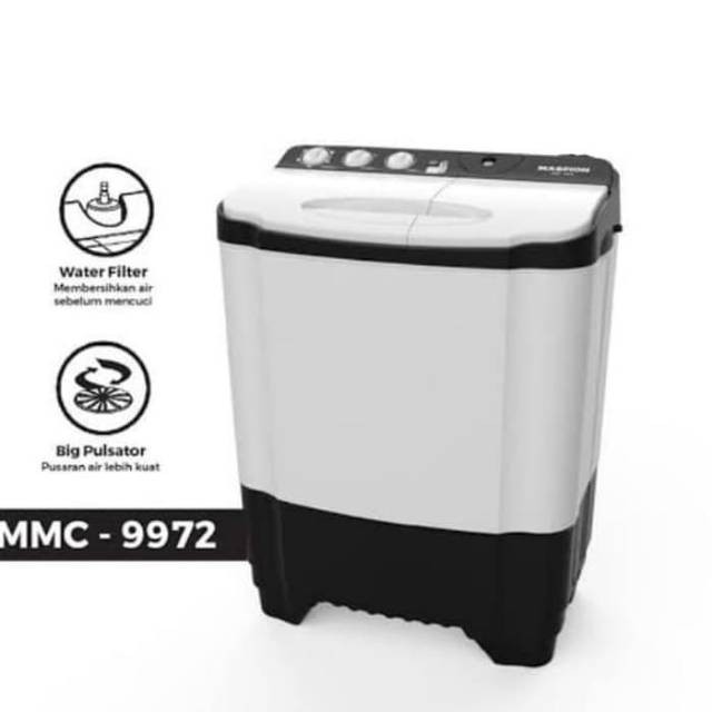 Mesin Cuci Maspion 2 Tabung 7 kg MMC 9972 [320W]