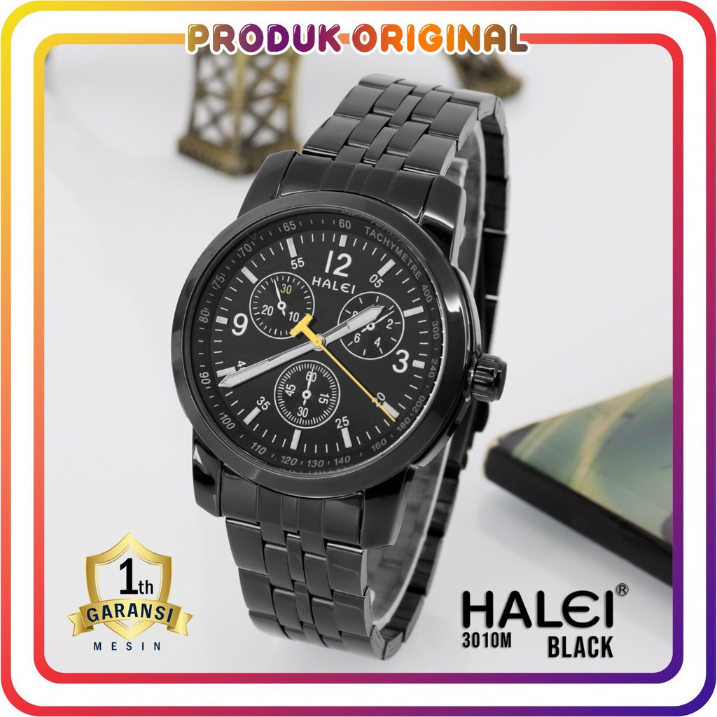 COD JAM TANGAN PRIA HALEI ORIGINAL KODE 3010 #WATER RESISTANT #JAM TANGAN PRIA STAINLESS STEEL