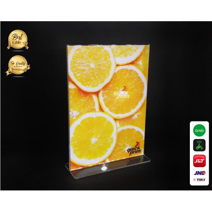 

Acrylic Tent Holder / Tempat Brosur Akrilik / Nomor Meja ukuran A4
