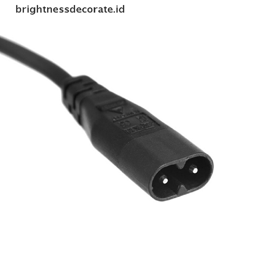 Kabel Extension Power Adapter Iec320 2-pin C7 Female Ke C8 Male Panjang 8