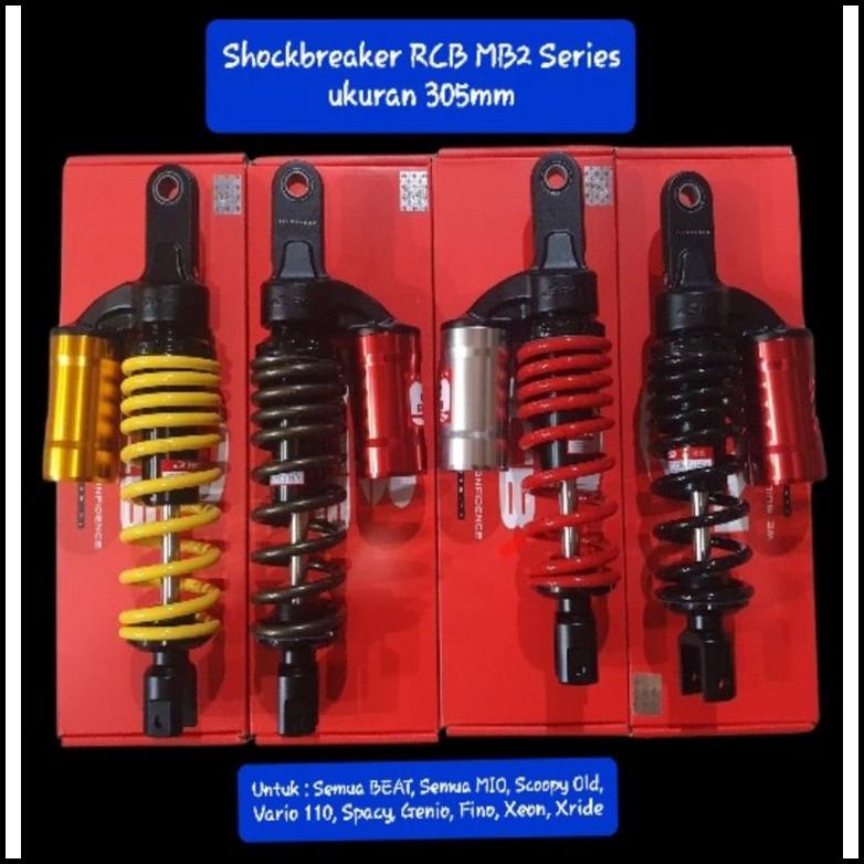 Shockbreaker Rcb Mb2 305Mm Beat Scoopy Mio Vario110 Fino Genio Spacy Xride Shock Sok Belakang Rcb Ta