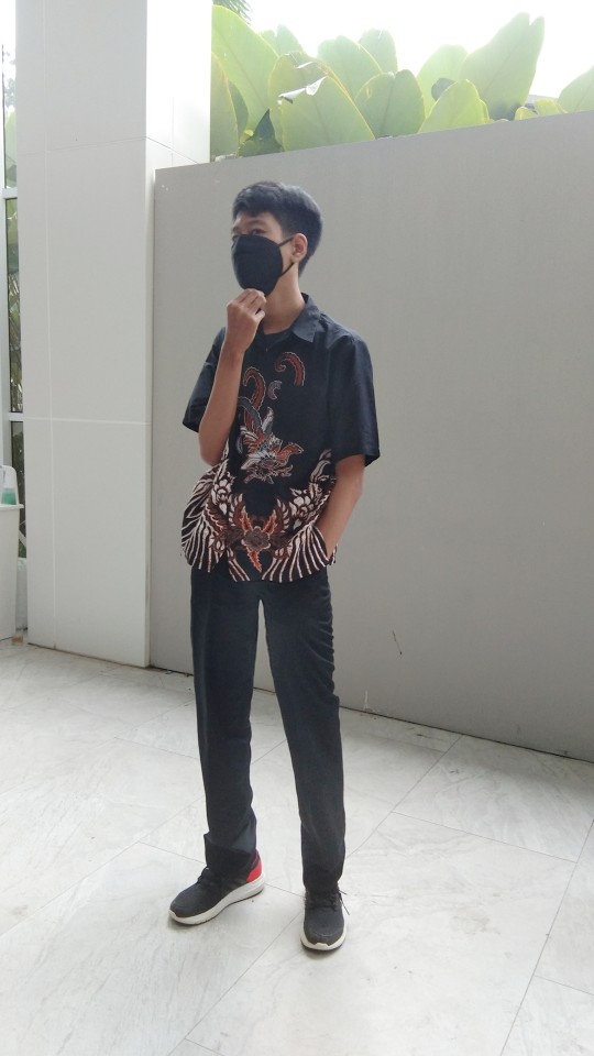 Couple Ayah&anak - Batik Atasan Pria -batik Couple Keluarga Motif Ayam