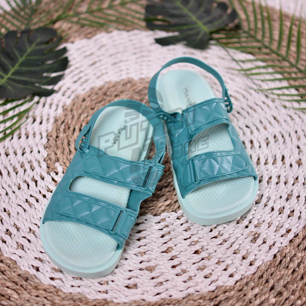 Sandal Slop jelly strap dua 2 super empuk import MOKAYA