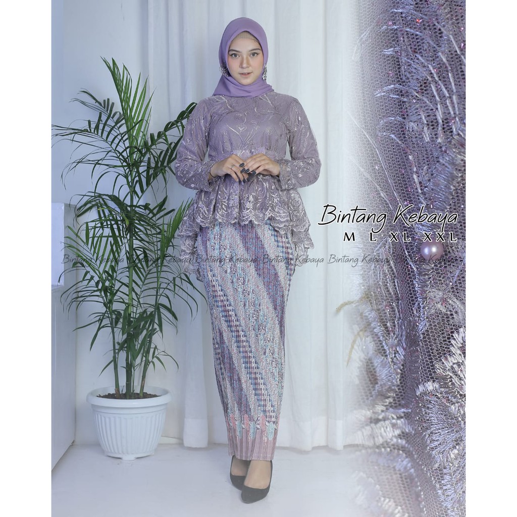 TERBARU PROMO SET  KEBAYA TULLE PINQUIN PIDUSI / SET KEBAYA TULLE  PINQUIN / SET KEBAYA ANAK MUDA