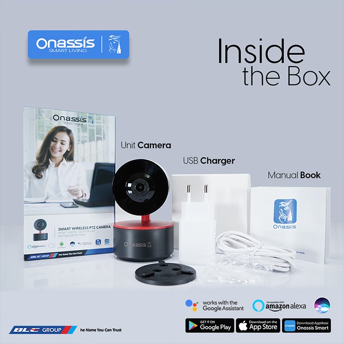 ONASSIS Smart Indoor Camera 359 IP Camera CCTV For Smart Home Pan/Tilt / CCTV INDOOR