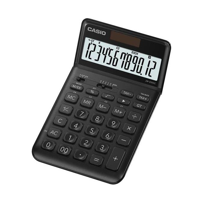 Promo CASIO Colorful Calculator JW-200SC- Black Terlaris