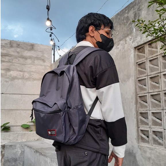 Tas Ransel PUNTANG Backpack Kanvas Termurah Tas Laptop - Tas Kerja - Tas Sekolah - Tas Anak Keren Simple