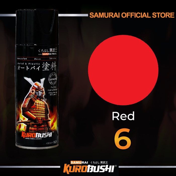 Samurai Paint Standard Red 6 Merah Solid #6