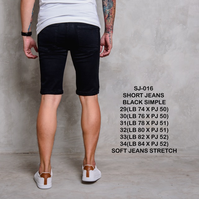 Short Jeans Black Simple