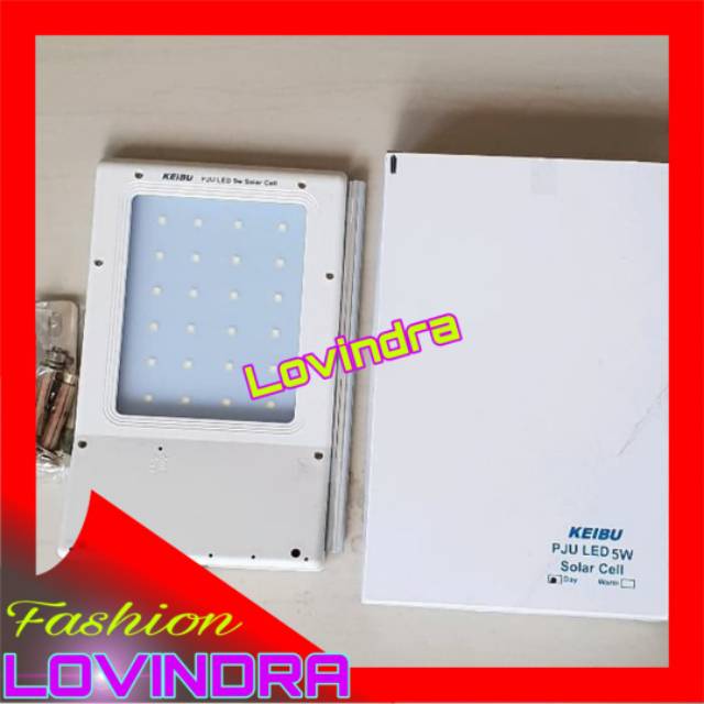 Lampu PJU LED Solar Cell 5W 5 W KEIBU tenaga surya 5 Watt 5Watt