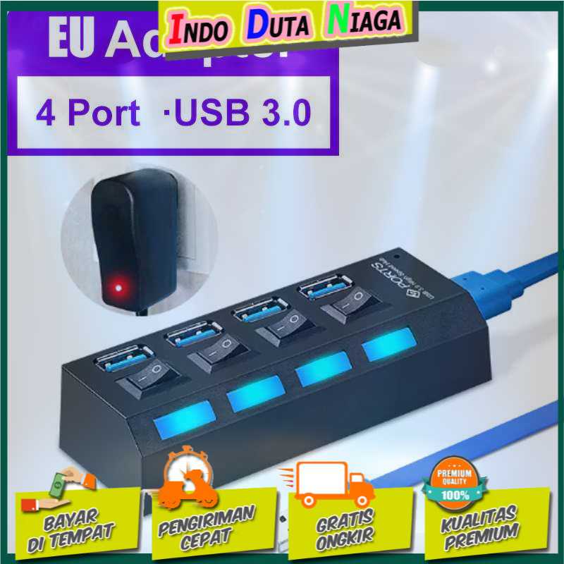 IDN TECH - EASYIDEA USB Hub 3.0 4 Port with Power Supply - U9103