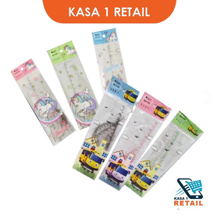 

Penggaris Karakter Set isi 4 Pcs / Mistar / Segitiga / Busur