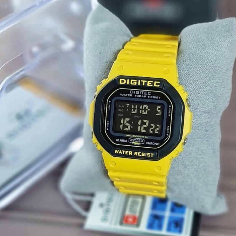 DIGITEC 6024 /DG 6024 HIJAU ARMY ORIGINAL - JAM TANGAN  DIGITAL ORIGINAL