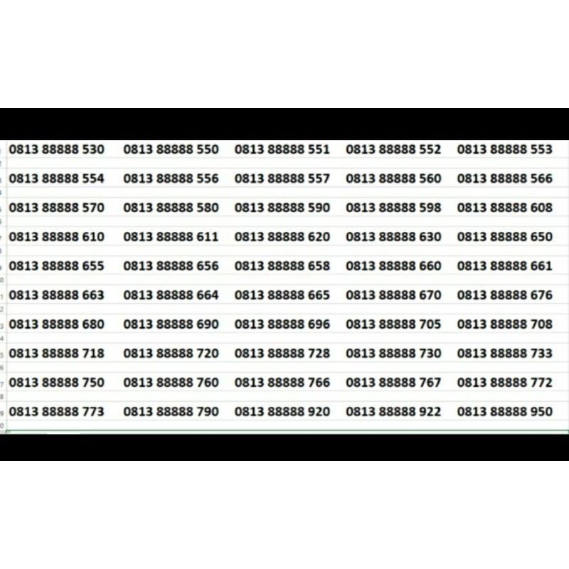 NOMOR CANTIK SIMPATI 0813 88888 XXX