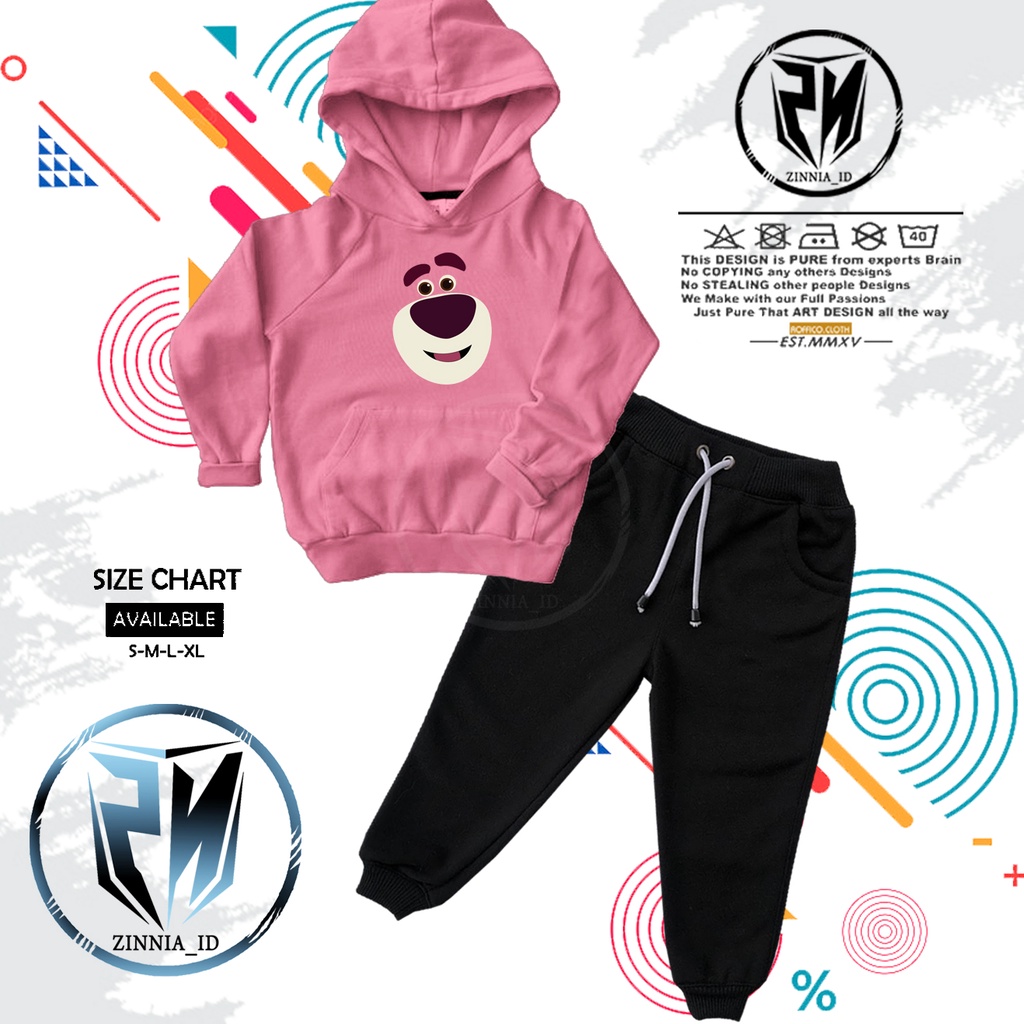 HOODIE ANAK CHARACTER lotso toy story - ZINNIA_ID