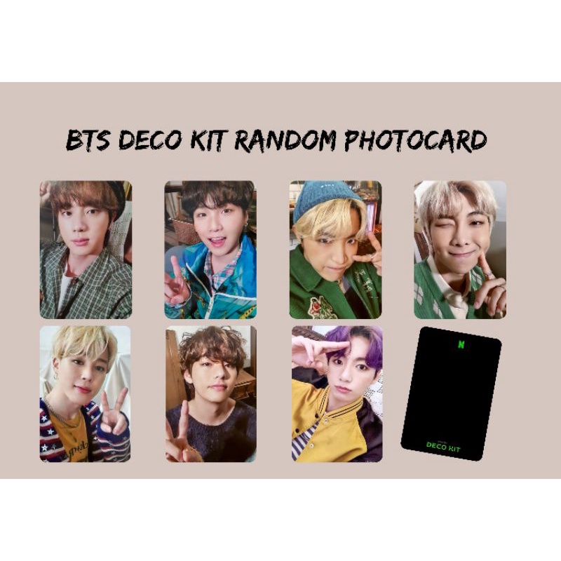 BTS deco kit Random Photocard (Pc unofficial)