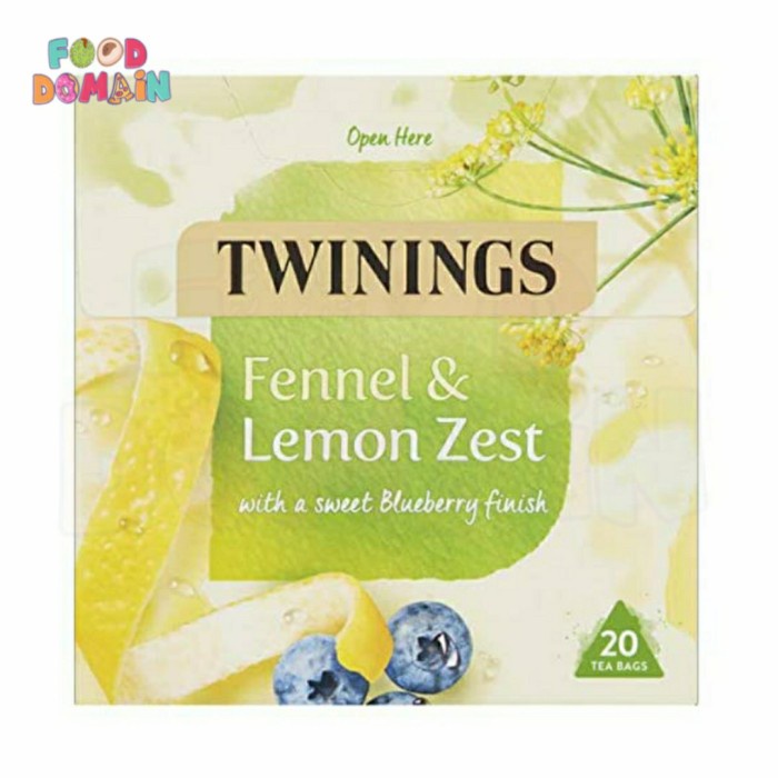 

ORIGINAL MURAH Twinings Herbal Tea Fennel & Lemon Zest w Sweet Blueberry Finish 20Bag