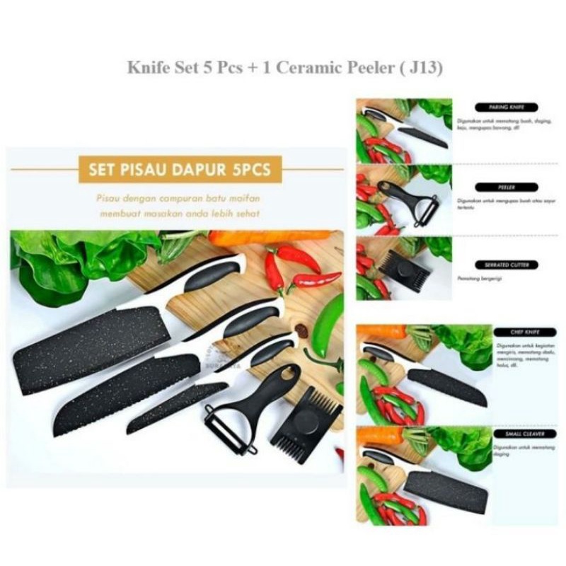pisau dapur 1set