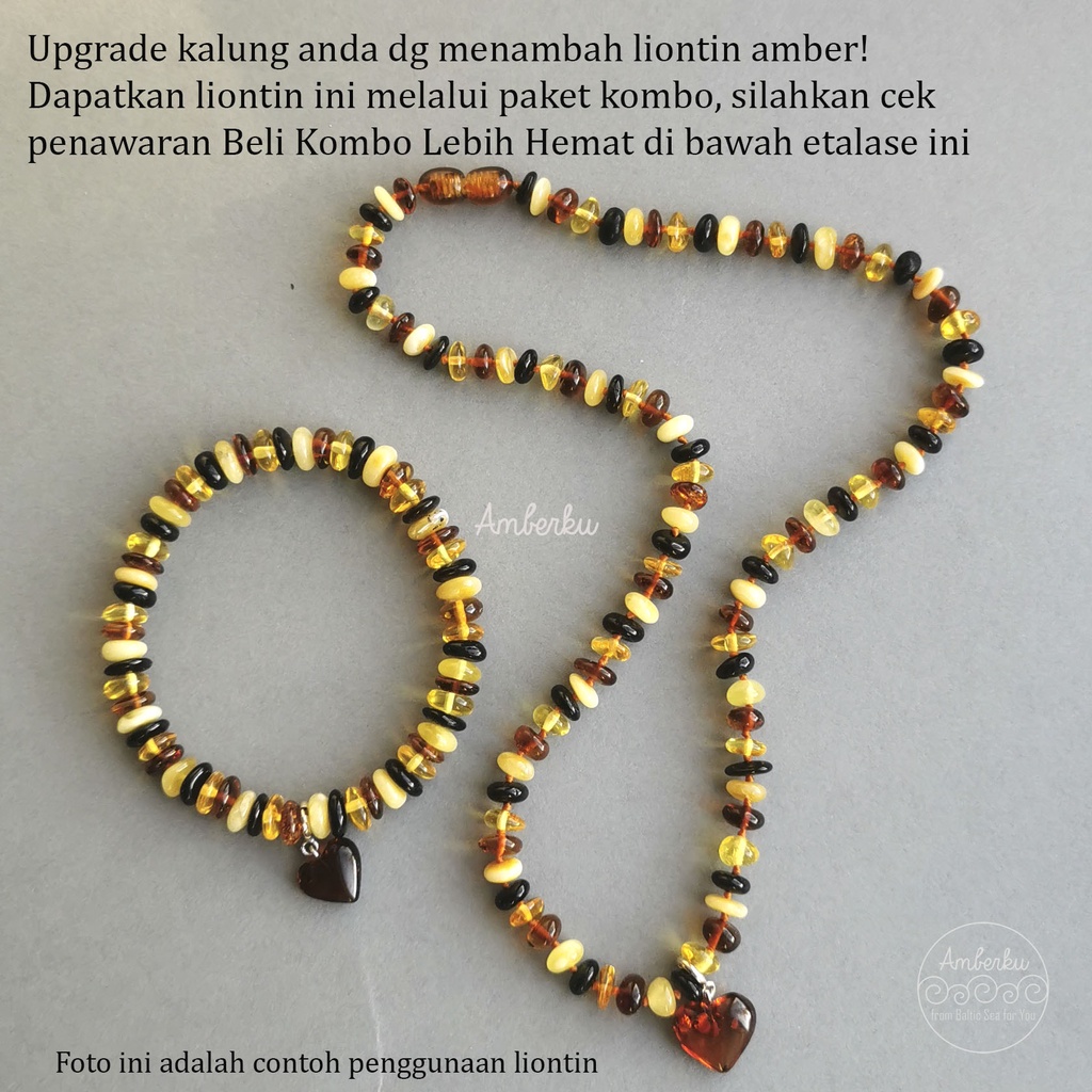 AMBERKU Promo Kalung Amber Dewasa Multicolor KD11C