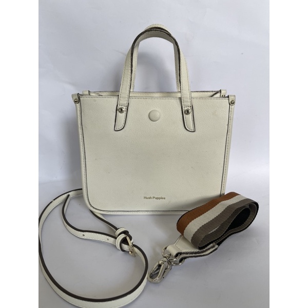 Preloved Hush Puppies Putih Portia Satchel