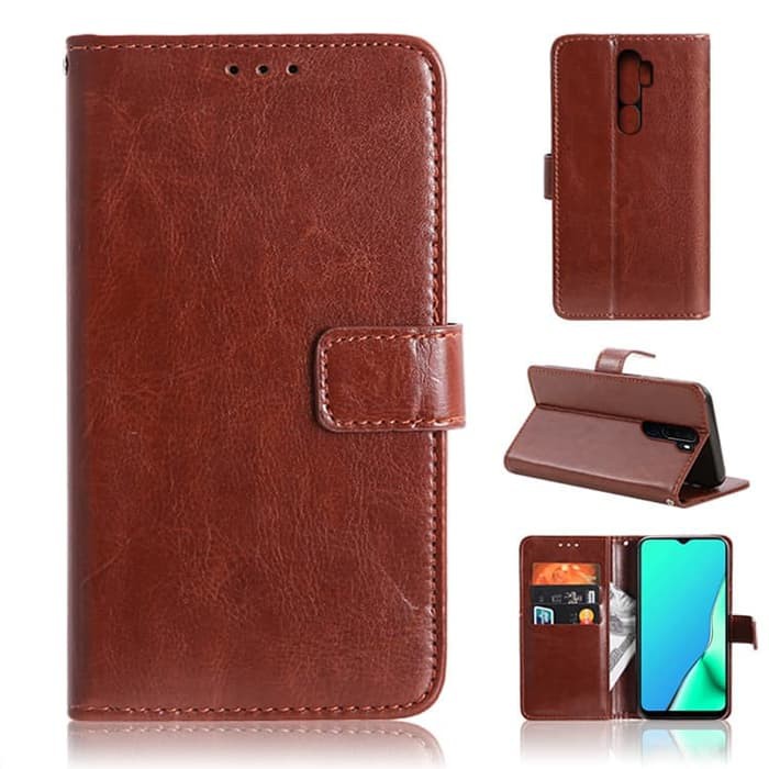 OPPO A9 2020 Flip Wallet Leather Case  Premium