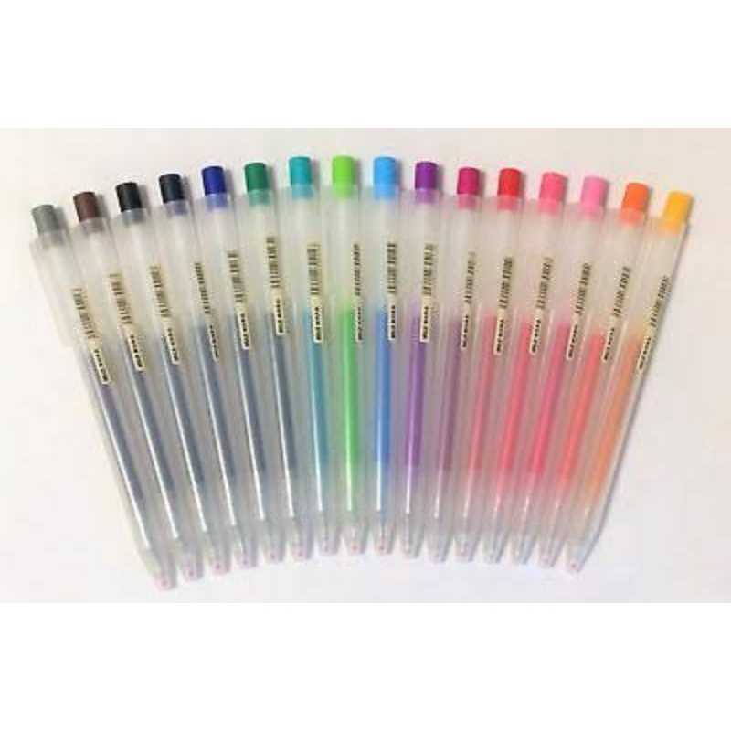 

MUJI SMOOTH GEL INK BALLPOINT PEN KNOCK TYPE 0.5