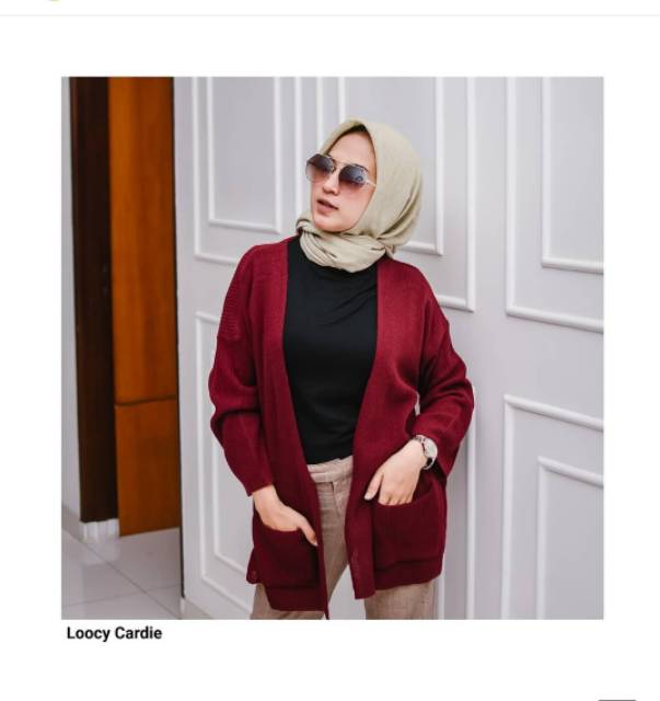 CARDIGAN  WANITA LOOCY CARDIE RAJUT HALUS RAJUT HANGAT ADEM PKE NYA // BISA BAYAR DI TEMPAT-4