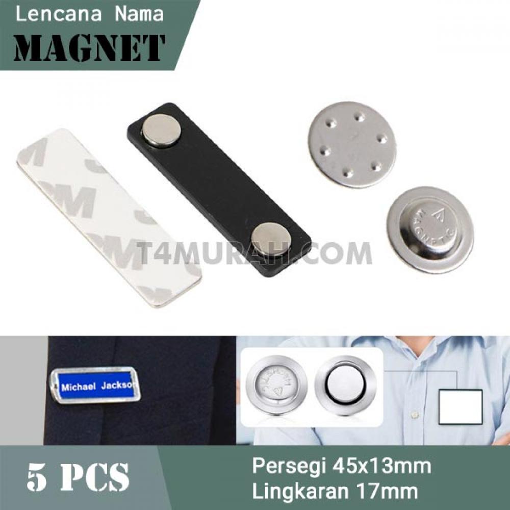 

Magnet Papan Nama Baju Isi 5Pcs / Magnet Nama Dada Name Tag CAUTION