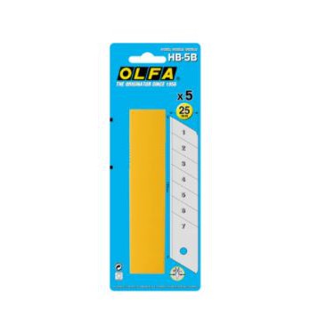 

Olfa-25mm Spare Blade HB-5B(5pcs pack with blister pack)