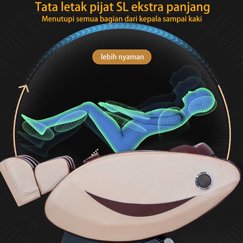 Kursi Pijat Musik Bluetooth Dengan Full Body Kneading Multifungsi Kapsul Fuang Mewah Sofa Pijat Listrik Sepenuhnya Otomatis