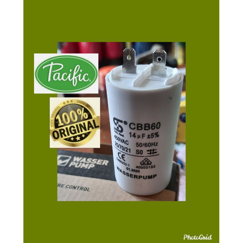 Capasitor pompa air jet pump WASSER 14 Uf PC 280 EA sumur dalam 30 meter