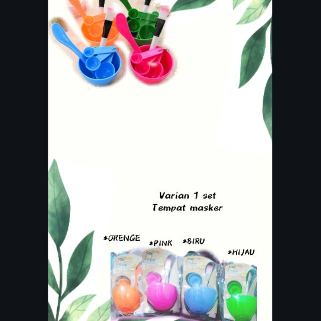 1 set Tempat masker (Oren,biru,pink,hijau,kuning)